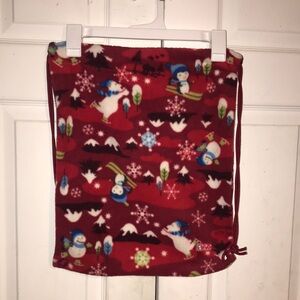 Unisex Place Red Fleece Drawstring Bag